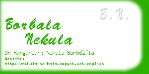 borbala nekula business card